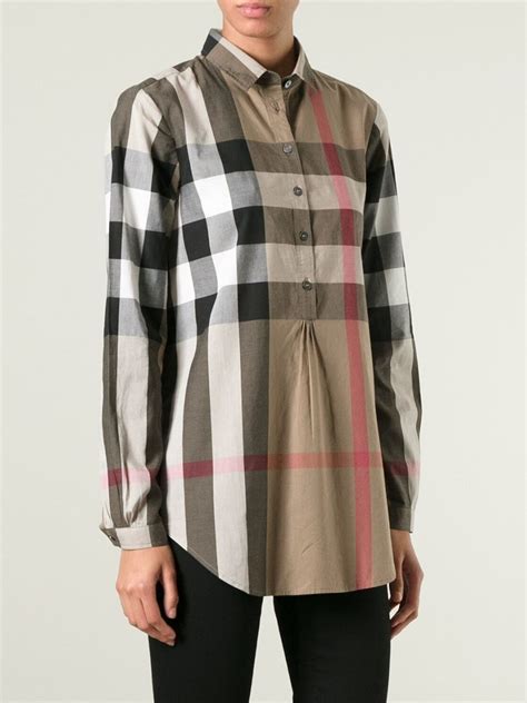 burberry brit checkered shirt black|burberry nova check shirt.